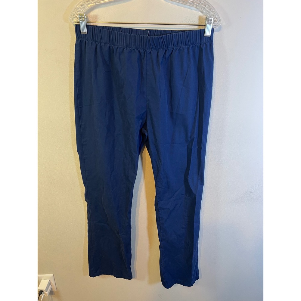 Superior Uniform Group Unisex Scrub Pants Elastic Waist‎ Navy Blue Size M R